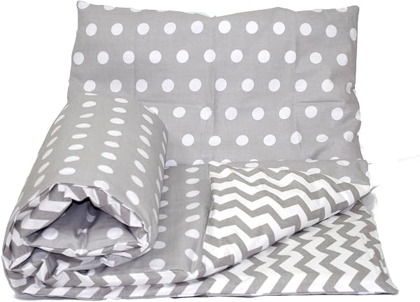 Baby's Comfort Reversible 2pcs Baby Bedding Set Duvet/Quilt Cover + Pillowcase (120x90cm for cots and cotbeds, 3 - Beige Chevron/Cream) - 4