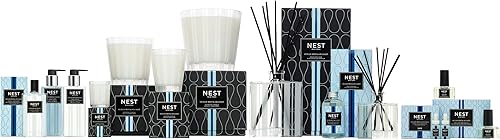 Miniatura 5 de NEST New York Vela perfumada de lujo de 4 mechas, niebla oceánica y sal marina, 43.7 onzas, hasta 120 horas de tiempo de combustión, recipiente de