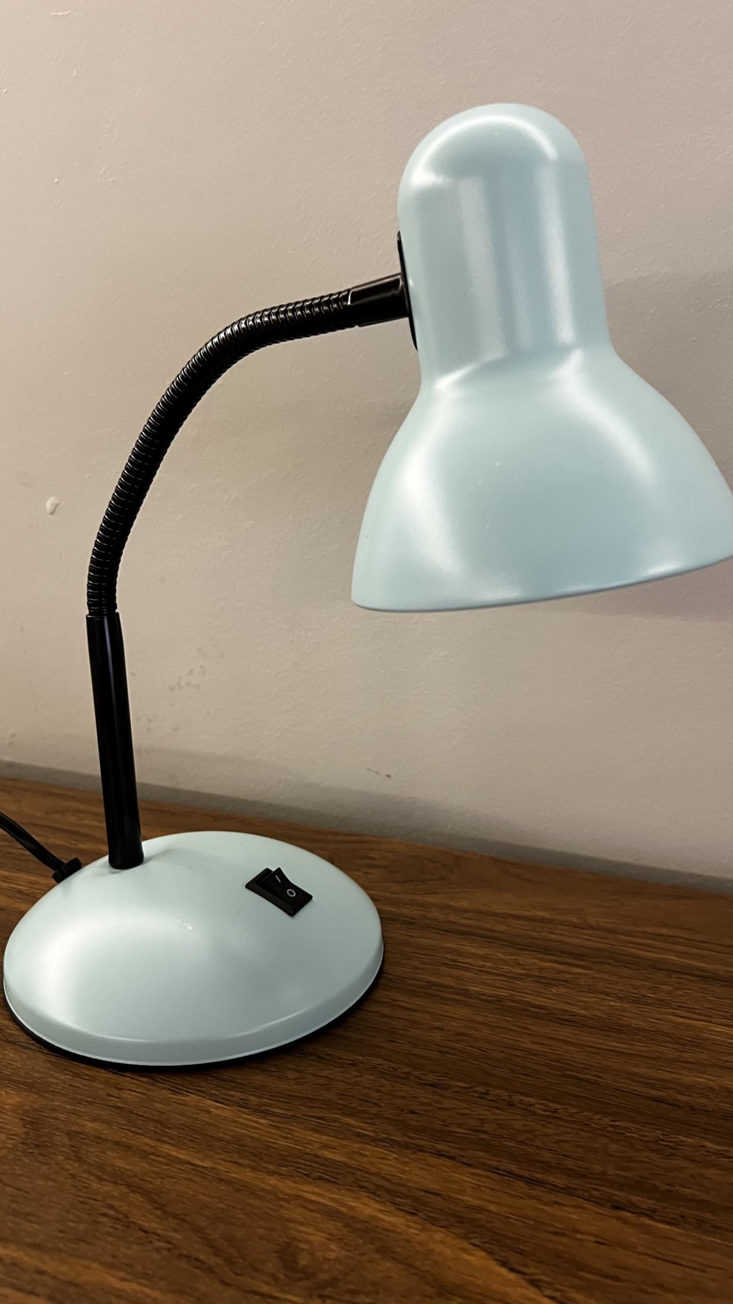 BEL AIR HOME - Lampada da Scrivania PISA in Metallo con Portalampada E-27 (LAMPADINA NON INCLUSA) per Illuminare il Tuo Spazio di Lavoro - Ideale per Scrivanie, Tavoli e Uffici (BLU)
