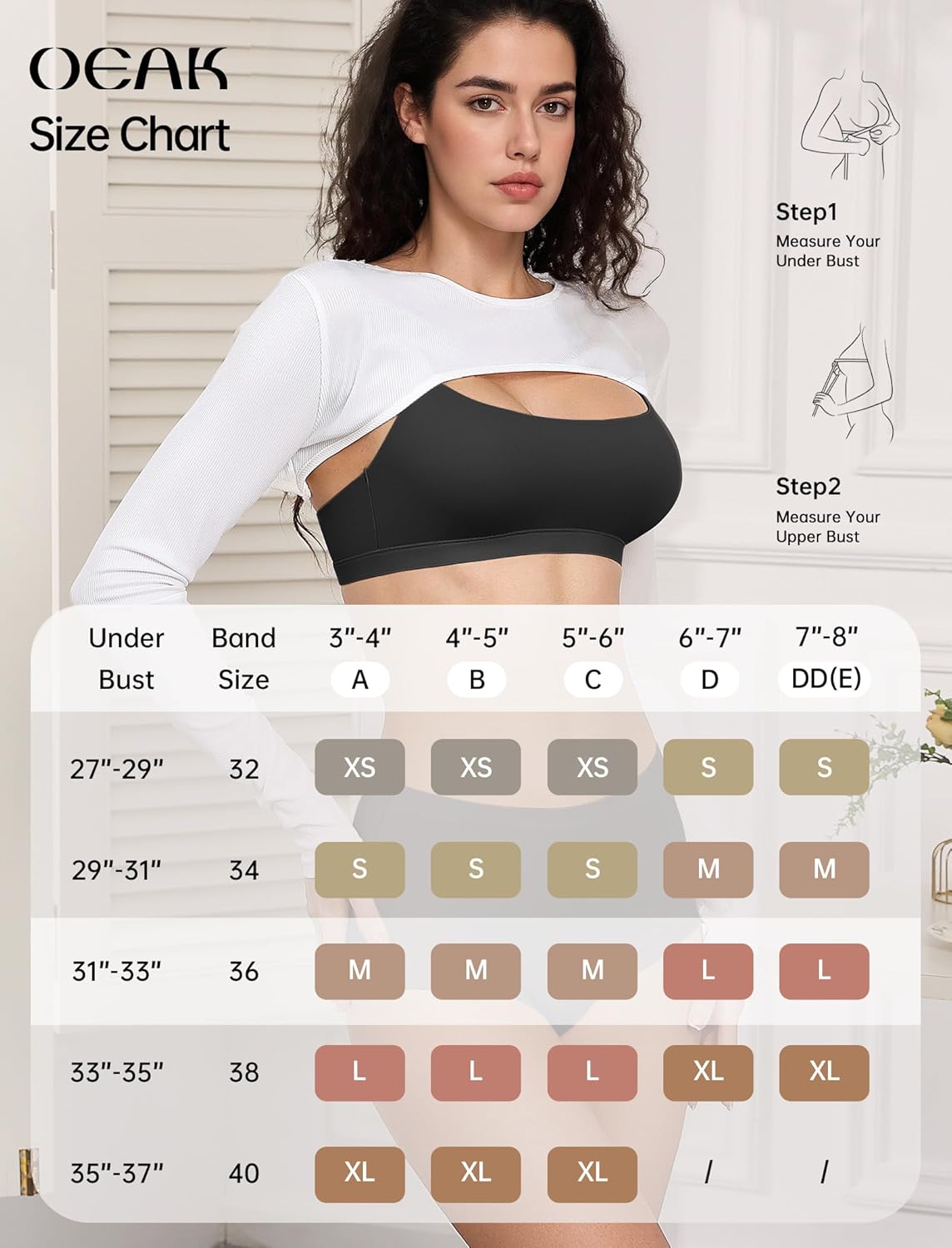 OEAK Womens Comfortable Bras No Underwire Cami Bra Seamless Unlined Bralettes Scoop Neck Unpadded Everyday Sports Tshirt Bra - Image 6