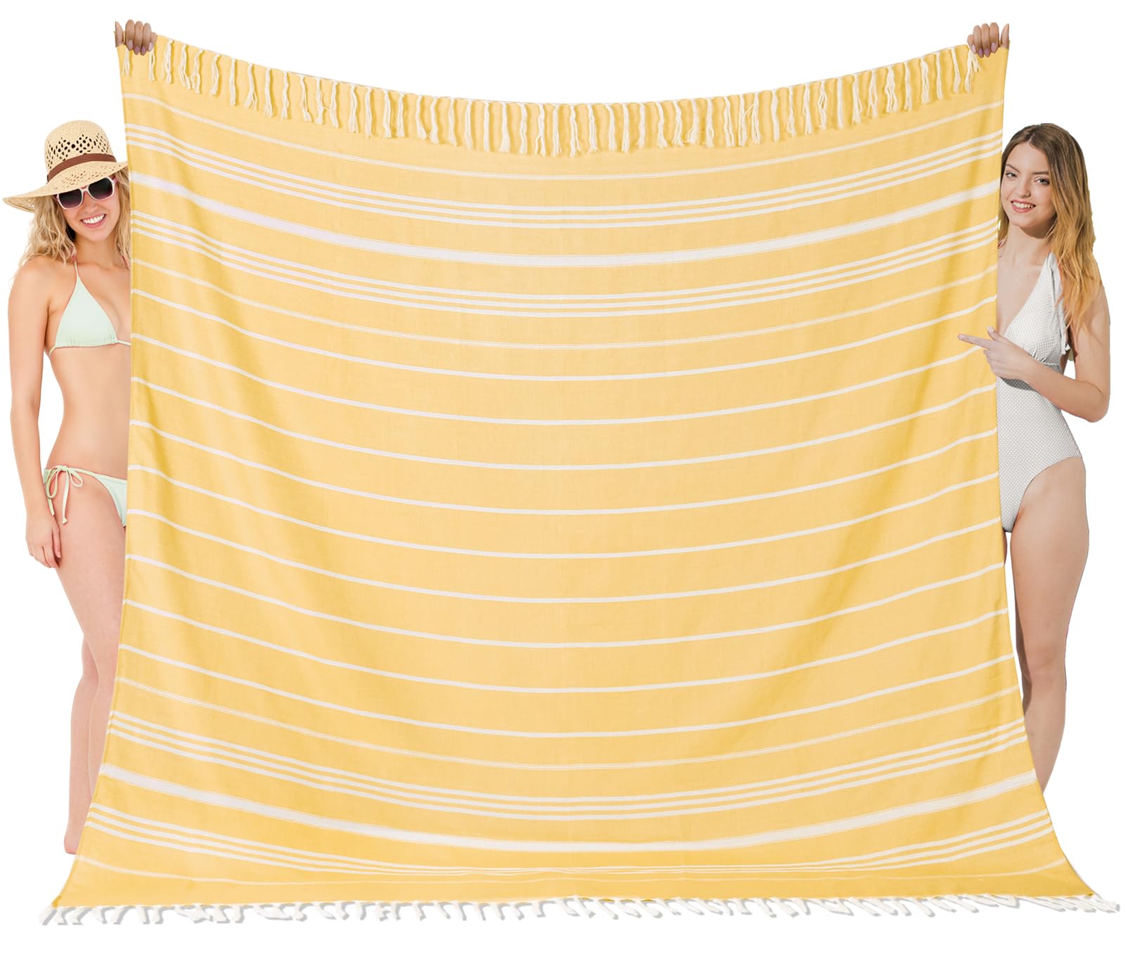 Oversized Turkish Beach Towel Blanket XXL Cotton Sandproof Towels Boho Woven Extra Large Big Sand Free Giant Throw Thick Blankets Huge Quilt XL Picnic Camping Necessities Cloud for Adult Gifts