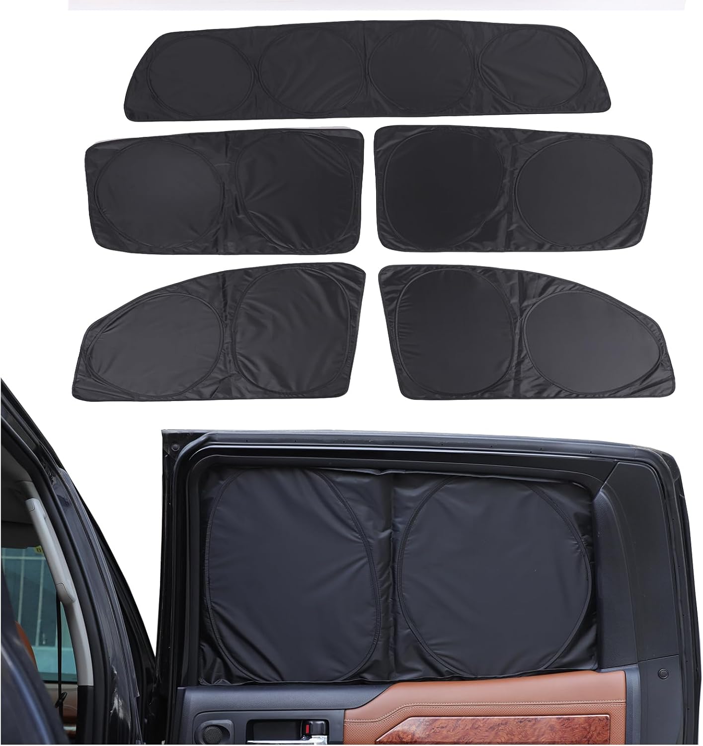 The Original Windshield Sun Shade for Toyota Tundra 2007-2012 2013 2014 2015 2016 2017 2018 2019 2020 2021 Car Windshield Reflective Sunshade Protector Sun Shade Accessories (Reflective Aluminum Foil)