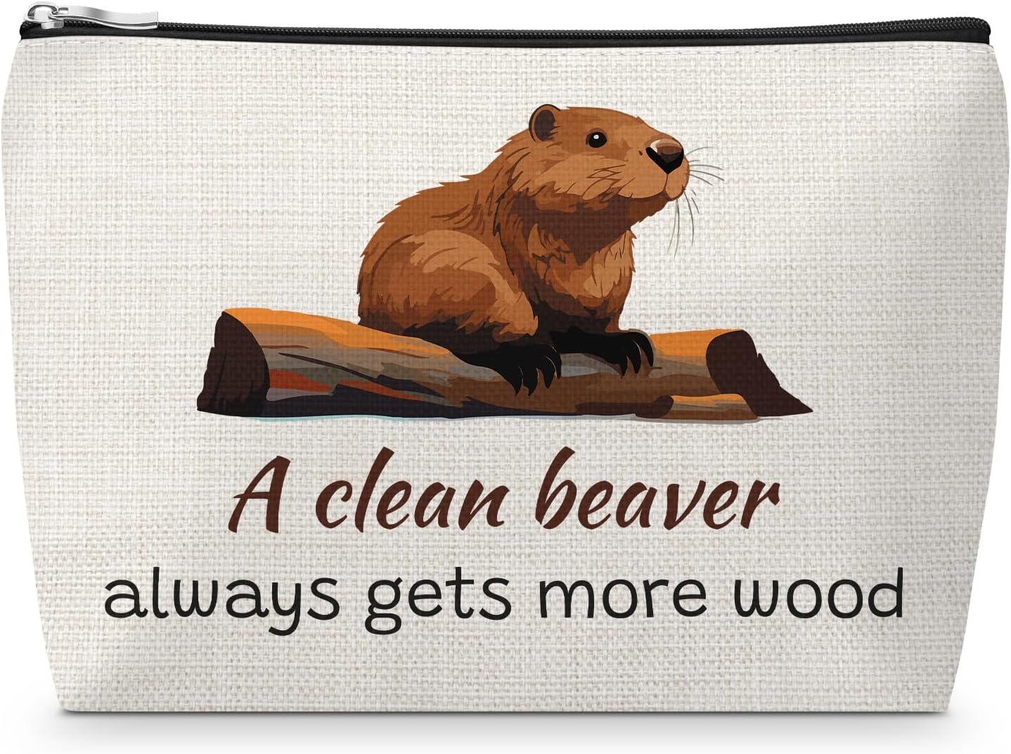 Beaver Gifts for Women Makeup Bag Beaver Lover Gifts Animal Lover Gift for Friends Valentines Day Gift for Girlfriend Christmas Birthday Graduation Presents for Daughter Sister Bestie Cosmetic Pouch