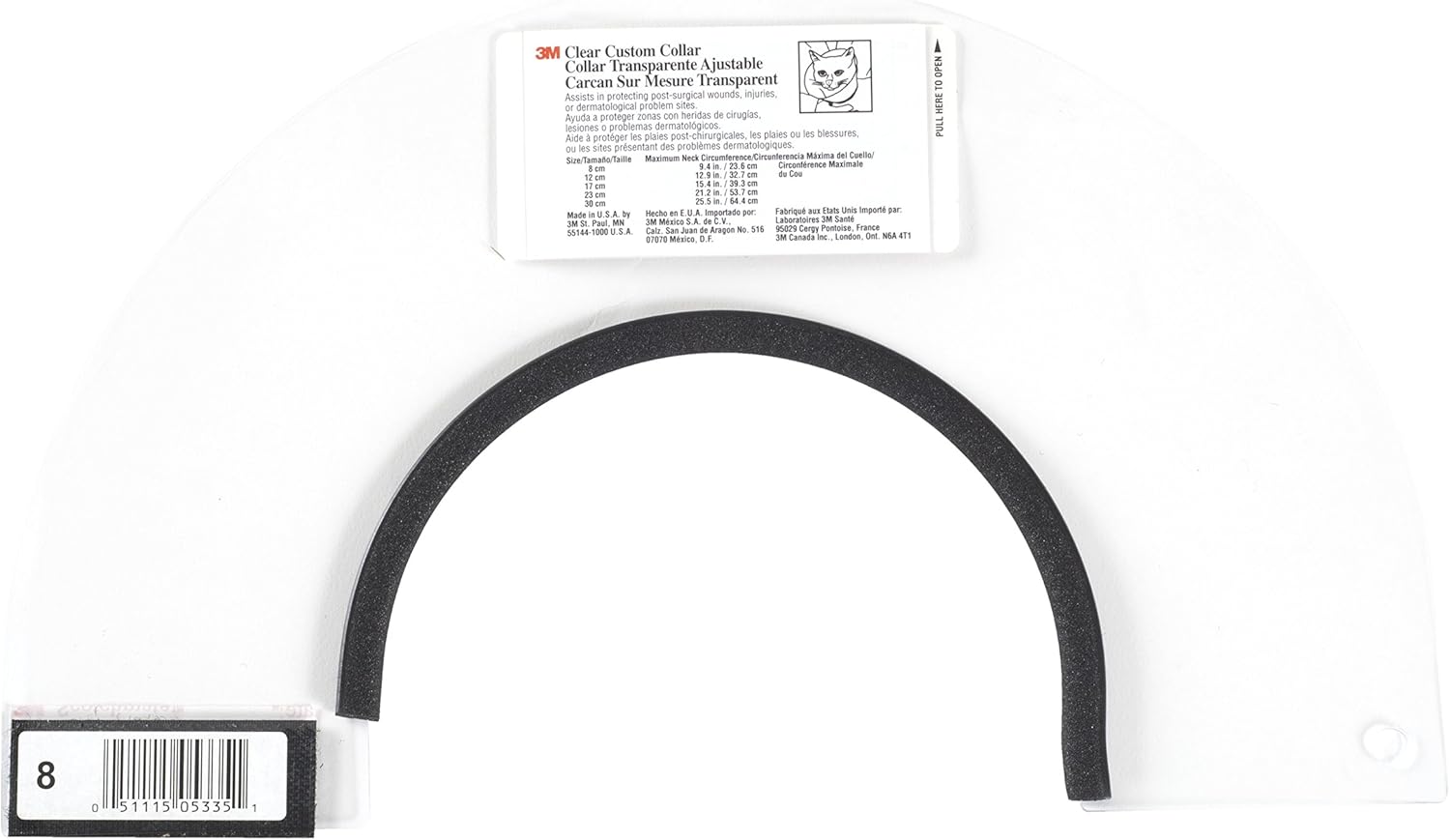 3M Collar for X-Large Dog, 30-Inch, Clear, Box/10
