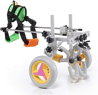 Perro Mascota Silla De Ruedas Silla Ruedas For Minusválidos Perro Viejo Del Gato Perro Ruedas Asistida Paseo Coches Hind Ejercicio De Piernas De Coches For El Cuidado Gato Del Perro ( Color : A )