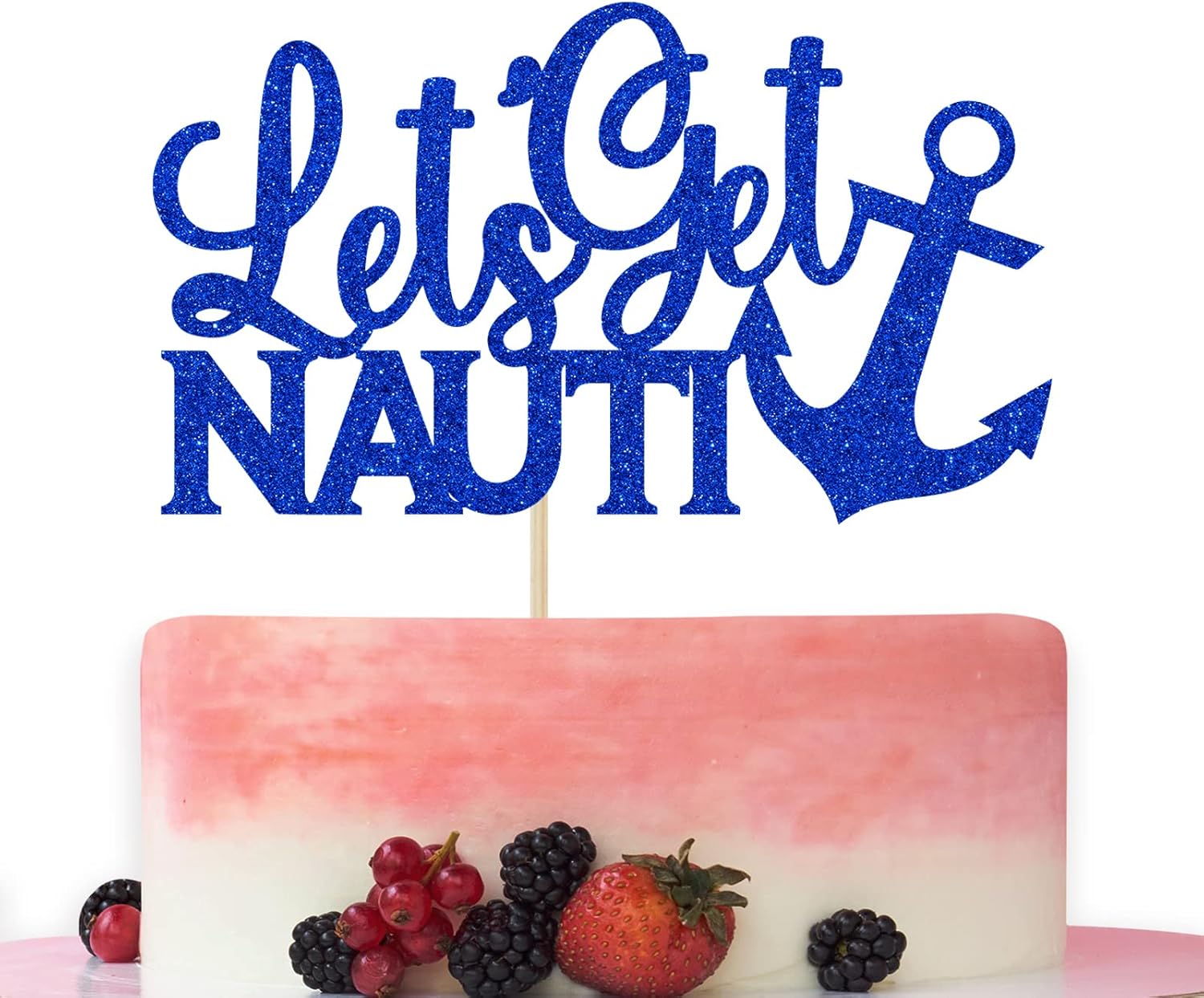 Let's Get Nauti Cake Topper, Nautical Themed Bachelorette