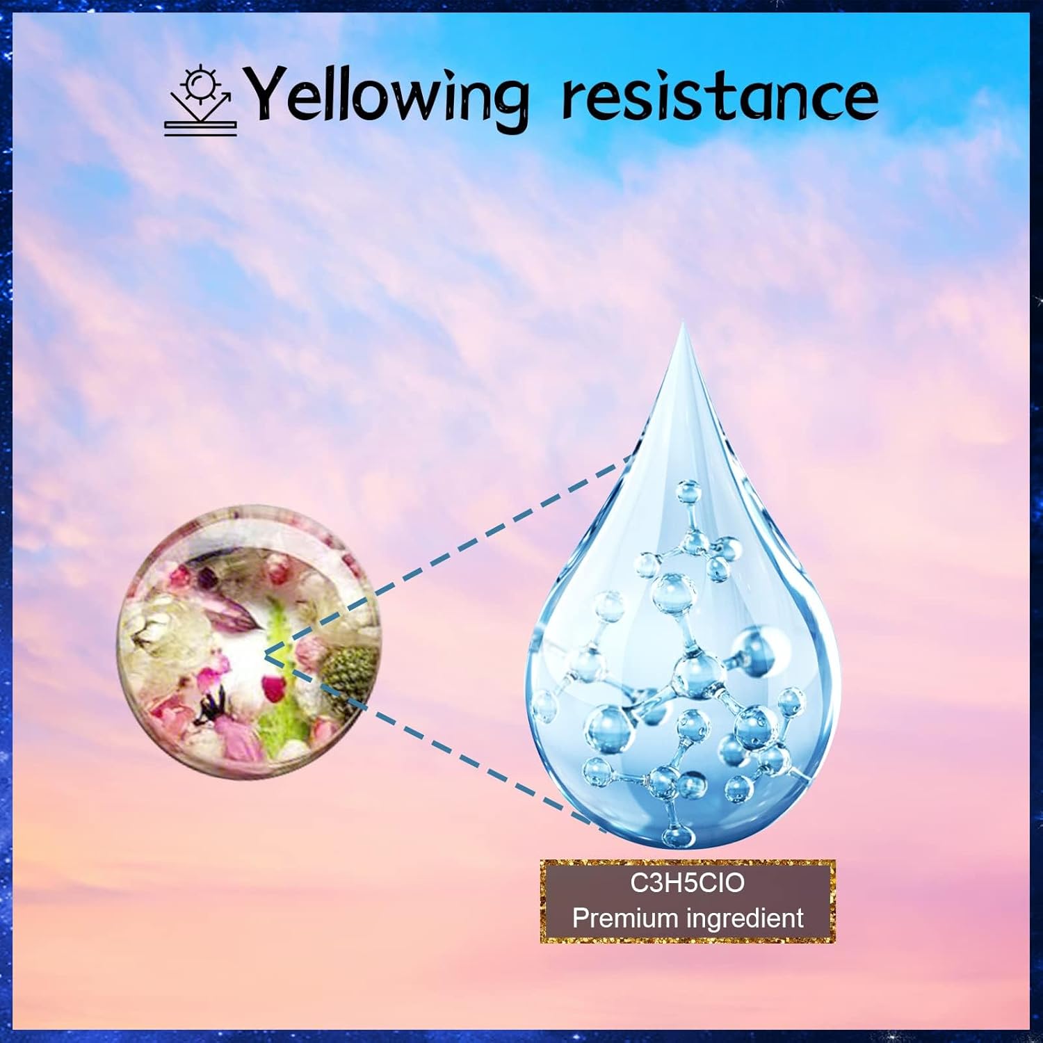 Bsrezn 4000g UV Resin Hard, Crystal Clear Premixed Resina UV for Jewelry Making (1000g x 4)