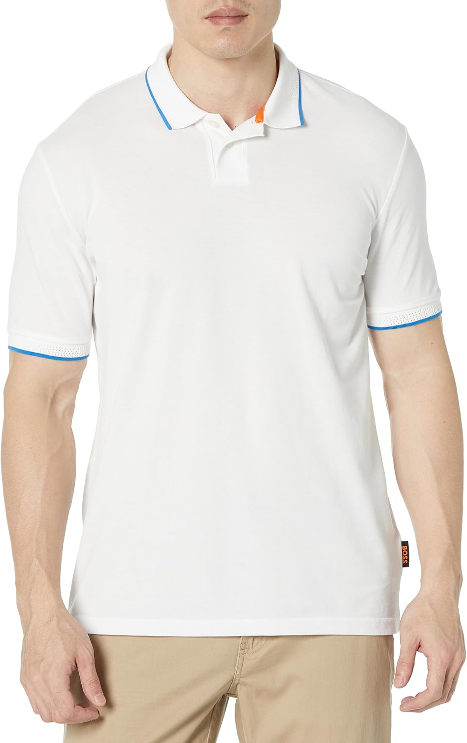 BOSS Men's Pique Cotton Jerey Polo Shirt