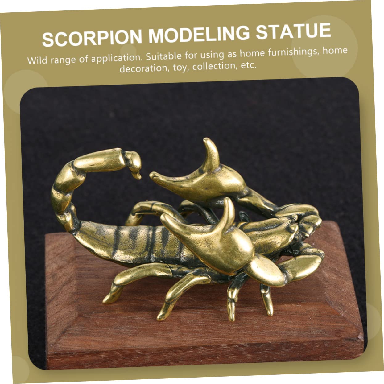 Ciieeo Stiftablage Walnuss 4 Stück Stift Ruhen Desktop- -Dekoration Armaturenbrett Dekorationen Feng-Shui-Statue Mini- Bürogeschenk Bürodeko Stifthalter Aus Messing Handwerk Aus Messing Golden
