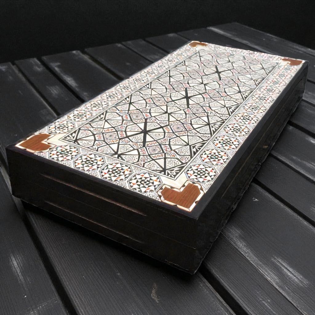 20" Wooden Backgammon Set for Adults | Extra Large Handmade Game Board | Classic Gift for Dad, Husband, Birthday or Anniversary