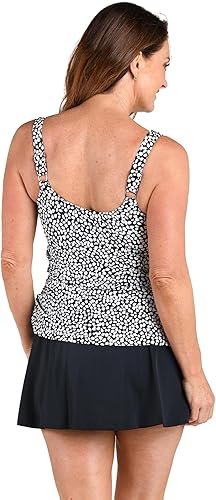 Vista 2 de Bañador de una pieza con falda fruncida