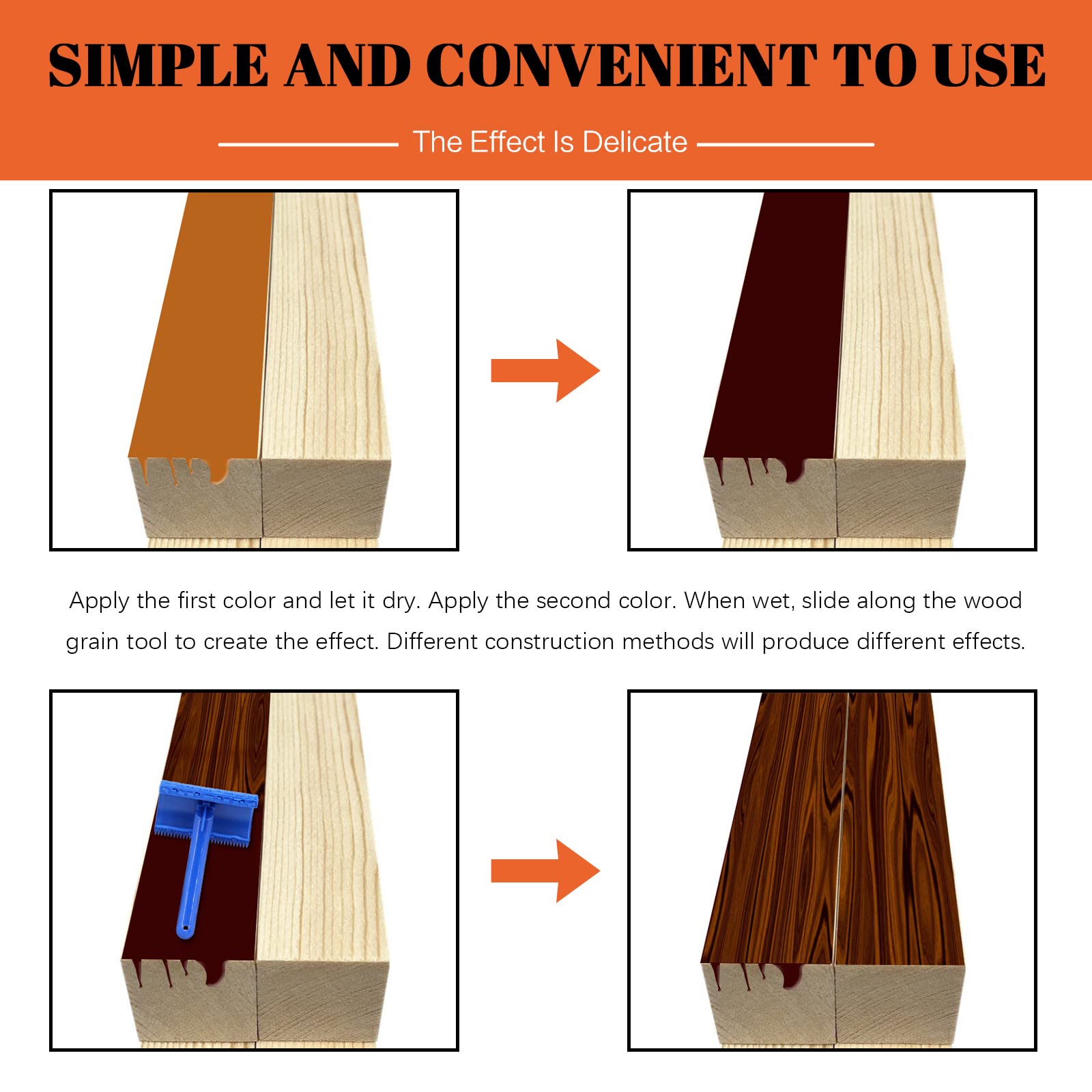 Kit D'outils De Peinture Au Grain De Bois Keadic Benin