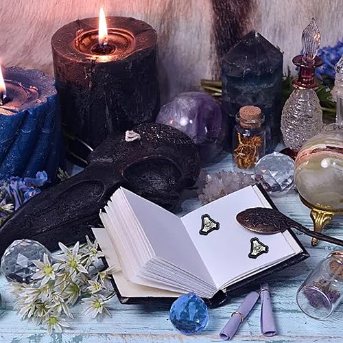 Miniatura 5 de CRASPIRE Sello de cera de hueso, sellado a mano, sellos de cera de ojo del diablo, retro, vintage, extraíble, cabeza de sello de latón con mango de