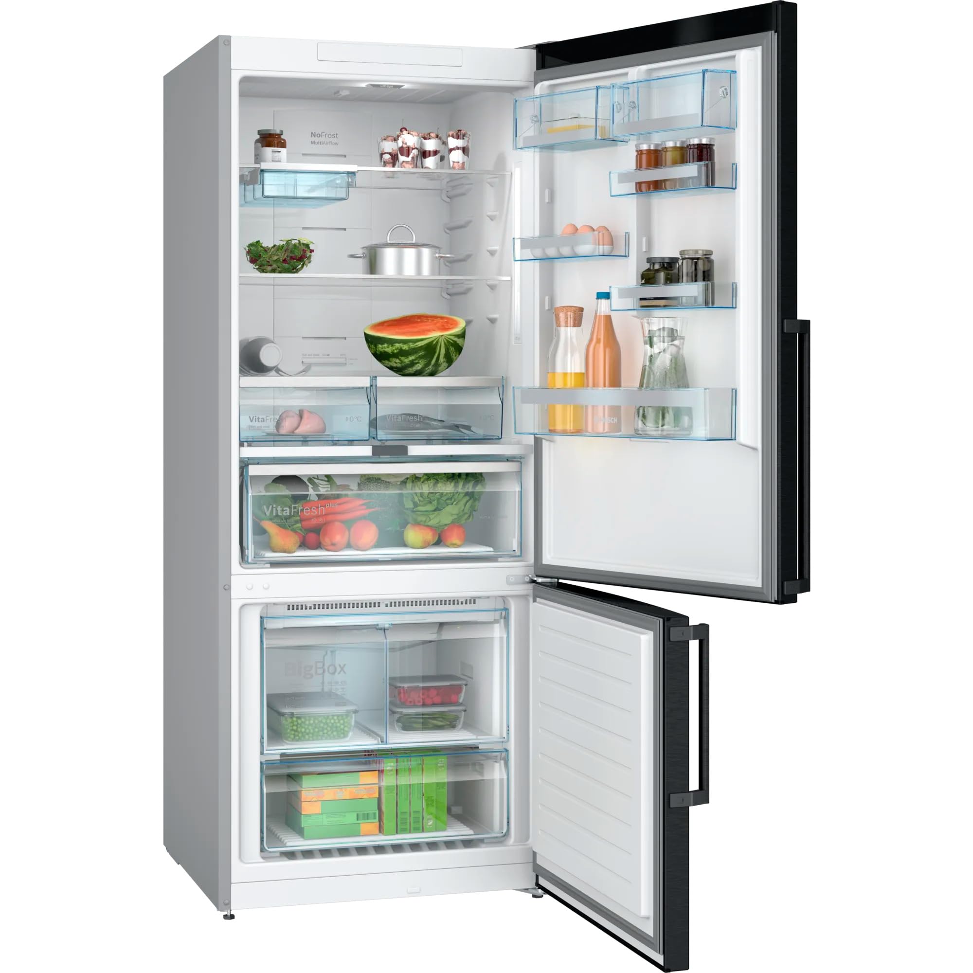 KGN76AXDR Serie 6 XXL Refrigeratore Congelatore Black Stainless - Dettaglio