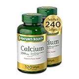 Nature's Bounty Calcium 1200 mg with Vitamin D3 - Bone Health Softgels, Calcium and Vitamin D Supplement, 120 Ct (2-Pack)