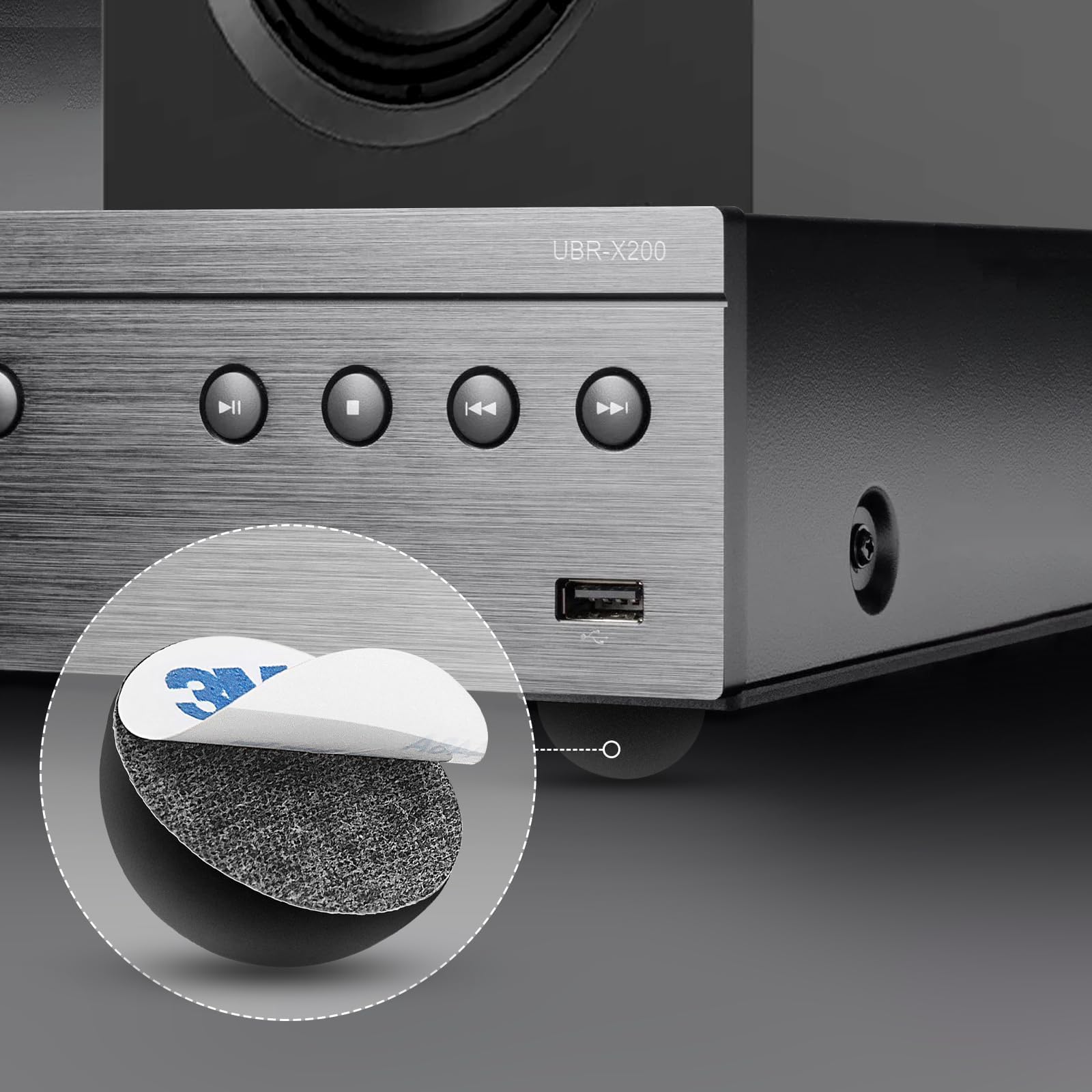 Biadesivo 3 M Forte Piedini In Gomma Autoadesivi 30mm X 2mm - Cuscinetti Antiscivolo E Antigraffio Per Mobili Ed Elettrodomestici Piedini Antivibrazione - Foto 5