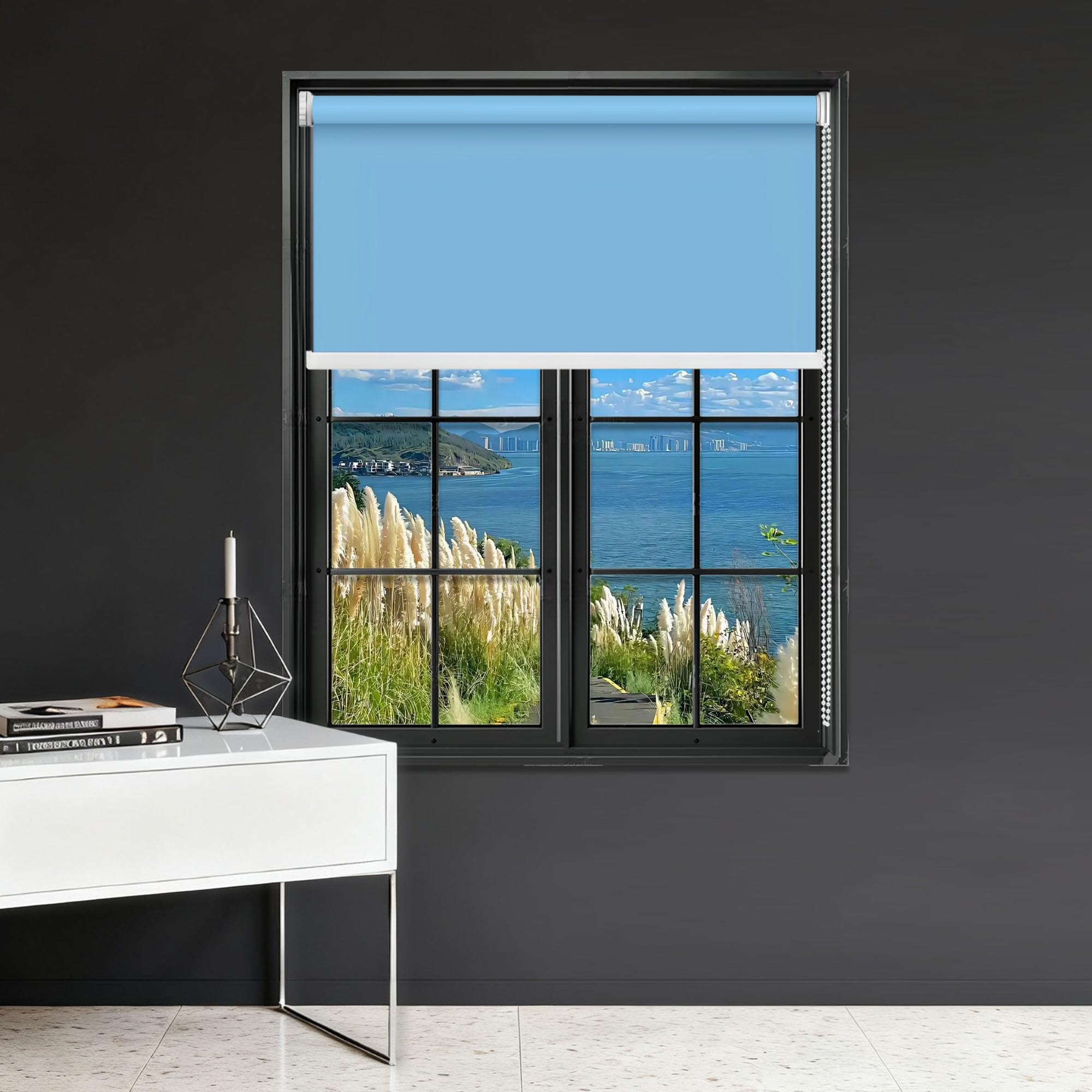 ブラインド【新品・未使用⚠️】 Amazon｜遮光 ブラインド 100 x 80 cm 遮光断熱熱防音防寒Uvカット表裏