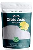 Viva Doria 100% Pure Citric Acid, Food Grade, Fine Grain, 2 lb (907 g)