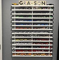 Vista 4 de Estante de coche de juguete hecho a mano compatible con (ruedas calientes y caja de cerillas) coches (popular)