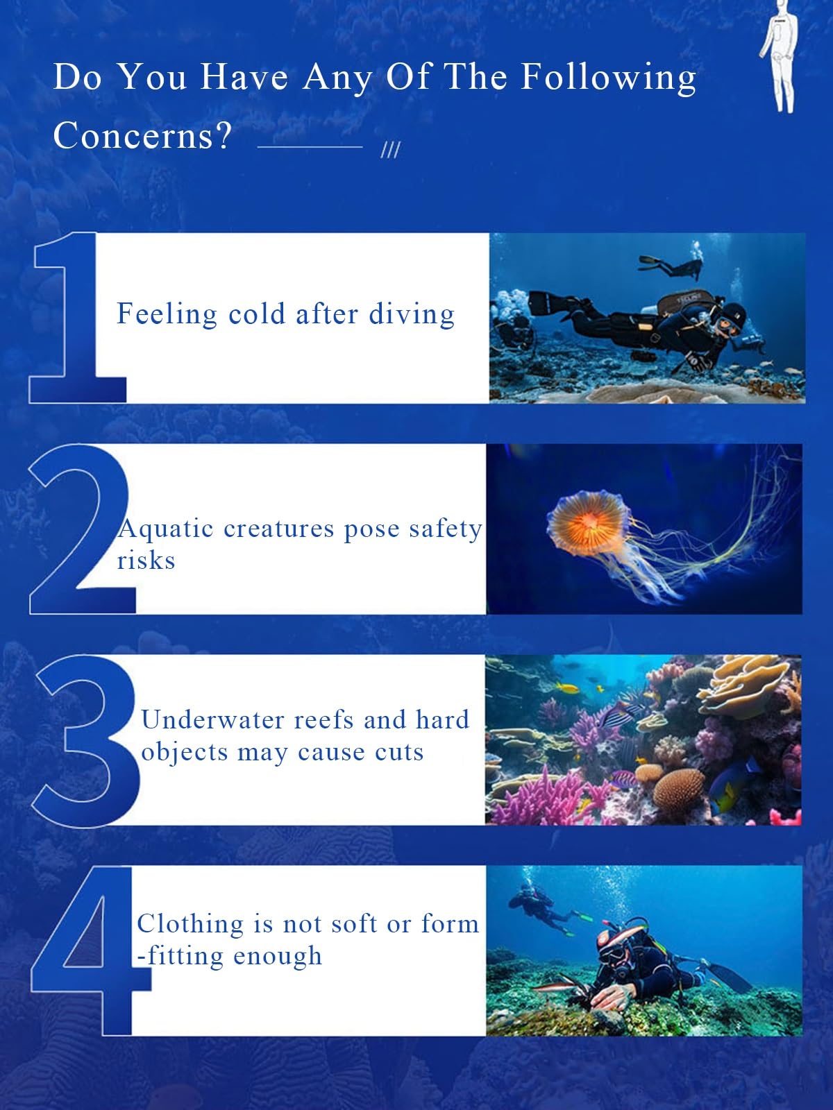 Mute Mimetiche Da Pesca Subacquea Per Uomo Set 2 Pezzi Top + Pantaloni In Neoprene Da 3 Mm Muta Da Immersione Super Elasticizzata Con Cappuccio, Blu