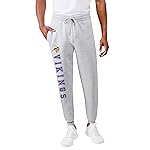 Ultra Game NFL Official Adults Super Soft Game Day Jogger Sweatpants - Unisex, Minnesota Vikings, Heather Gray, Large