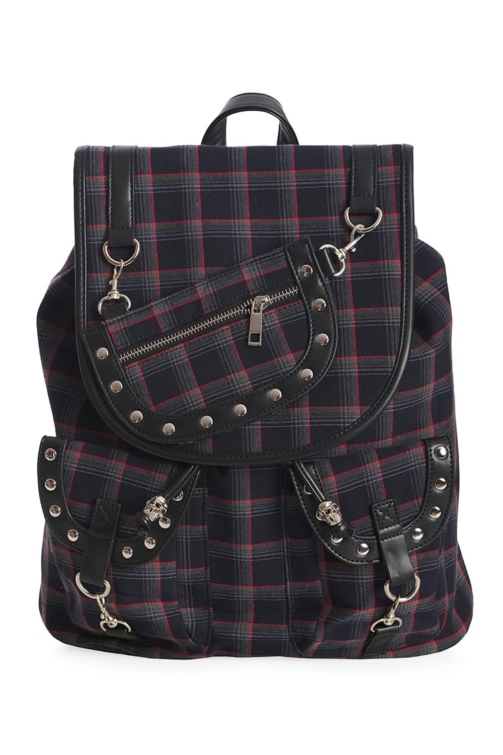 Banned Women's Multicoloured Yamy Punk Nugoth Tartan Gingham Backpack