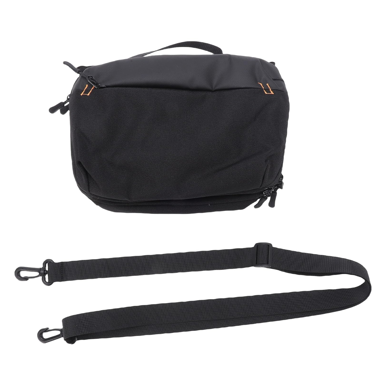 Ejoyous Organizer per Elettronica Custodia da Trasporto Elettronica in Poliestere Impermeabile con Design a Pieghe, 19 Scomparti, Chiusura Magnetica per Viaggi, Pendolari, Campeggio (BLACK)