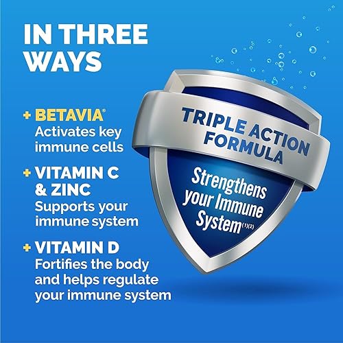 Miniatura 3 de Sistema de apoyo inmunológico Emergen-C, suplemento dietario, bebida con vitamina D, 1000mg de vitamina C, paquetes de 0.33onzas (sabor naranja, 30