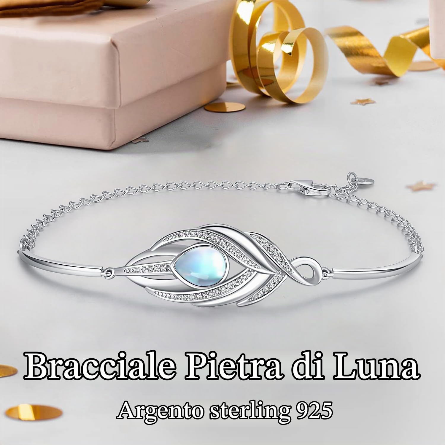 Odinstone Bracciale Donna Argento 925, Bracciali Albero Della vita Gioielli Donna, Bracciale Regolabile Regalo di Compleanno per la Festa Della Mamma di Valentine's Day per Donne Moglie Mamma