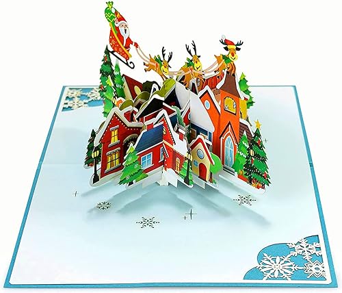 Miniatura 6 de CUTPOPUP - Tarjeta de felicitación de Navidad emergente, 3D, Año Nuevo, Navidad (escena navideña)