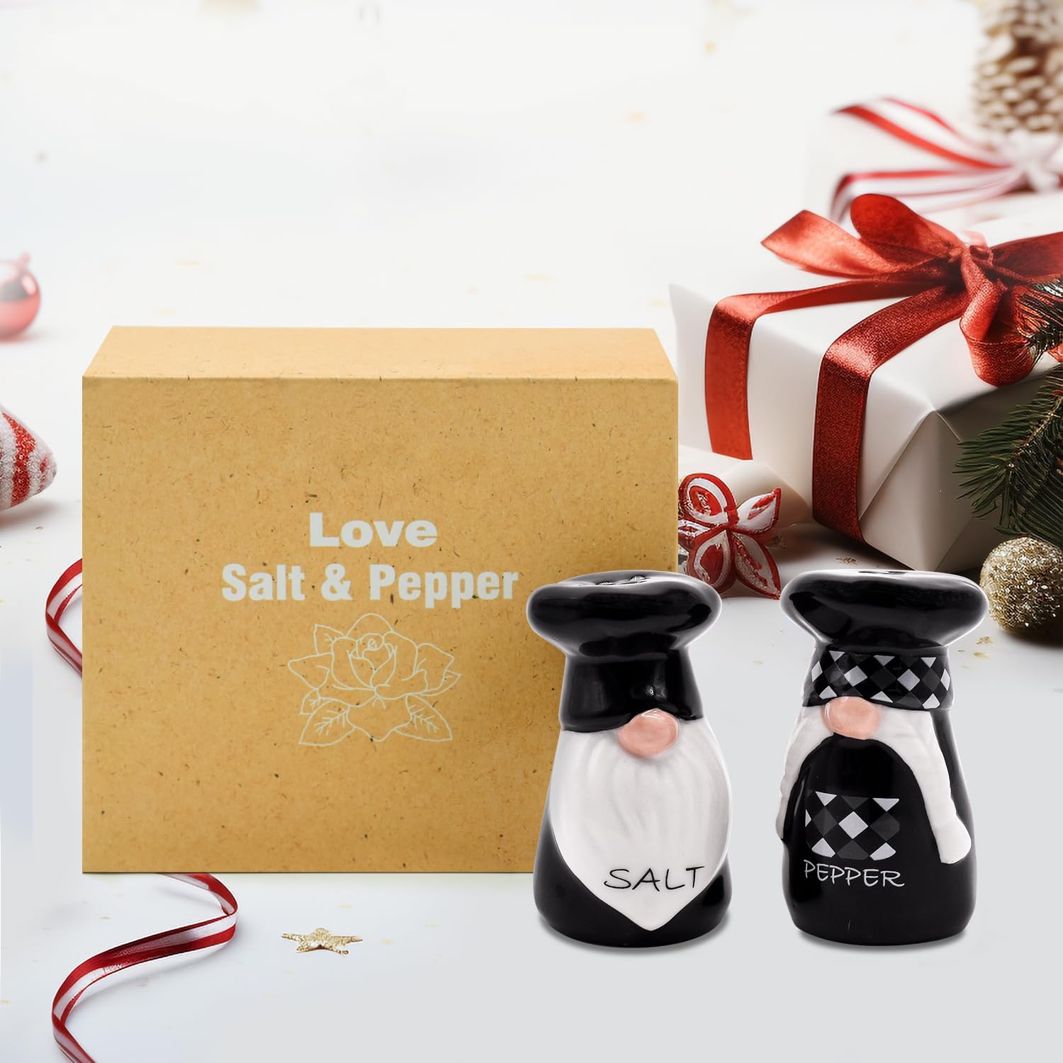 Gnome Salt and Pepper Shakers Autumn Ceramic Salt And Pepper Shakers Set