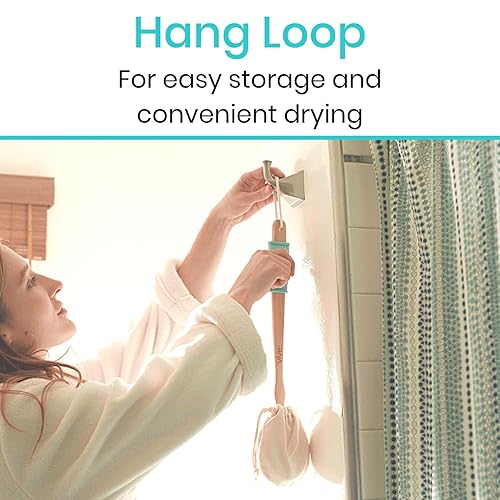 Miniatura 7 de Aplicador de loción de espalda Vive mango de alcance largo con almohadillas para la aplicación fácil de jabón de lavado en la ducha crema para la