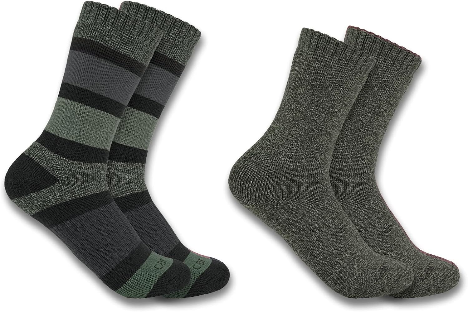 Carhartt Women's SC3152W Women's Heavyweight Crew Sock 2-Pack