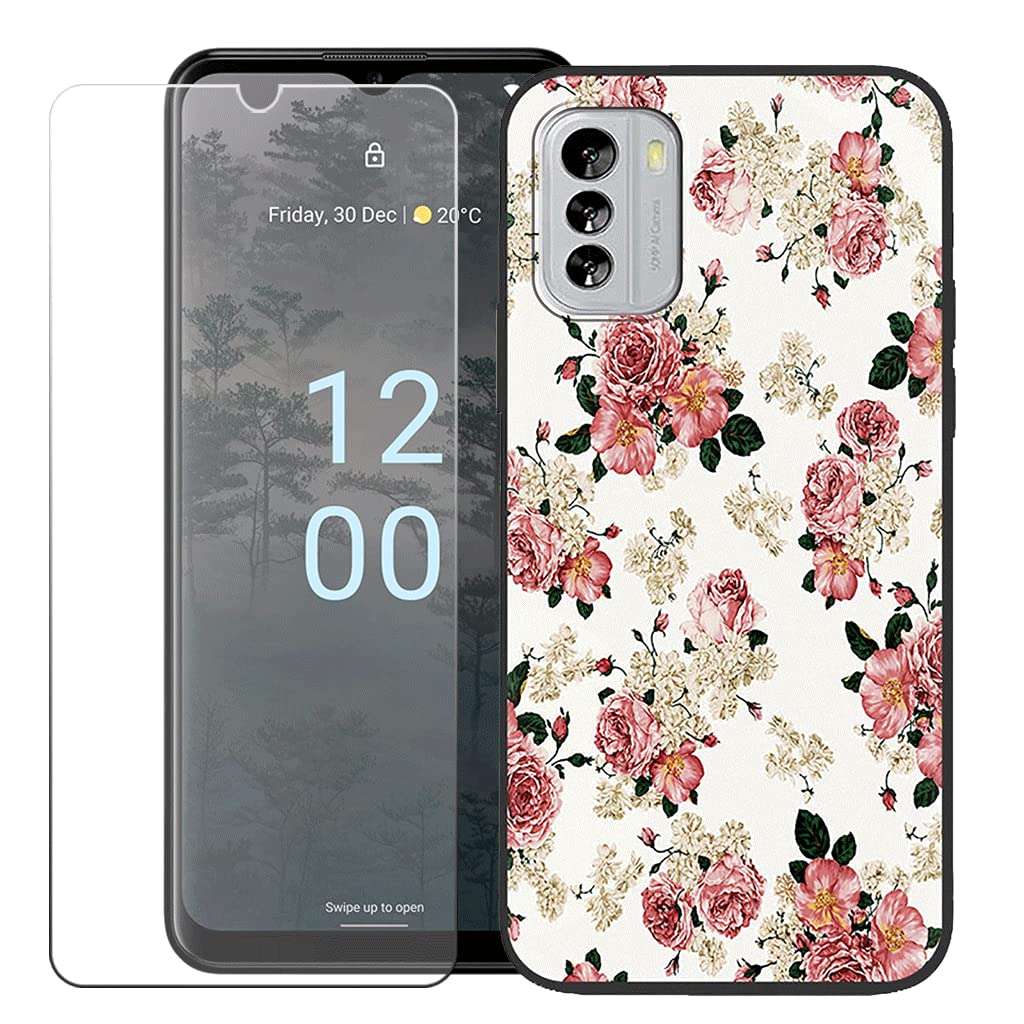 LCEHTOGYE Cover per Nokia G60,Custodie Morbido Silicone Case Ultra