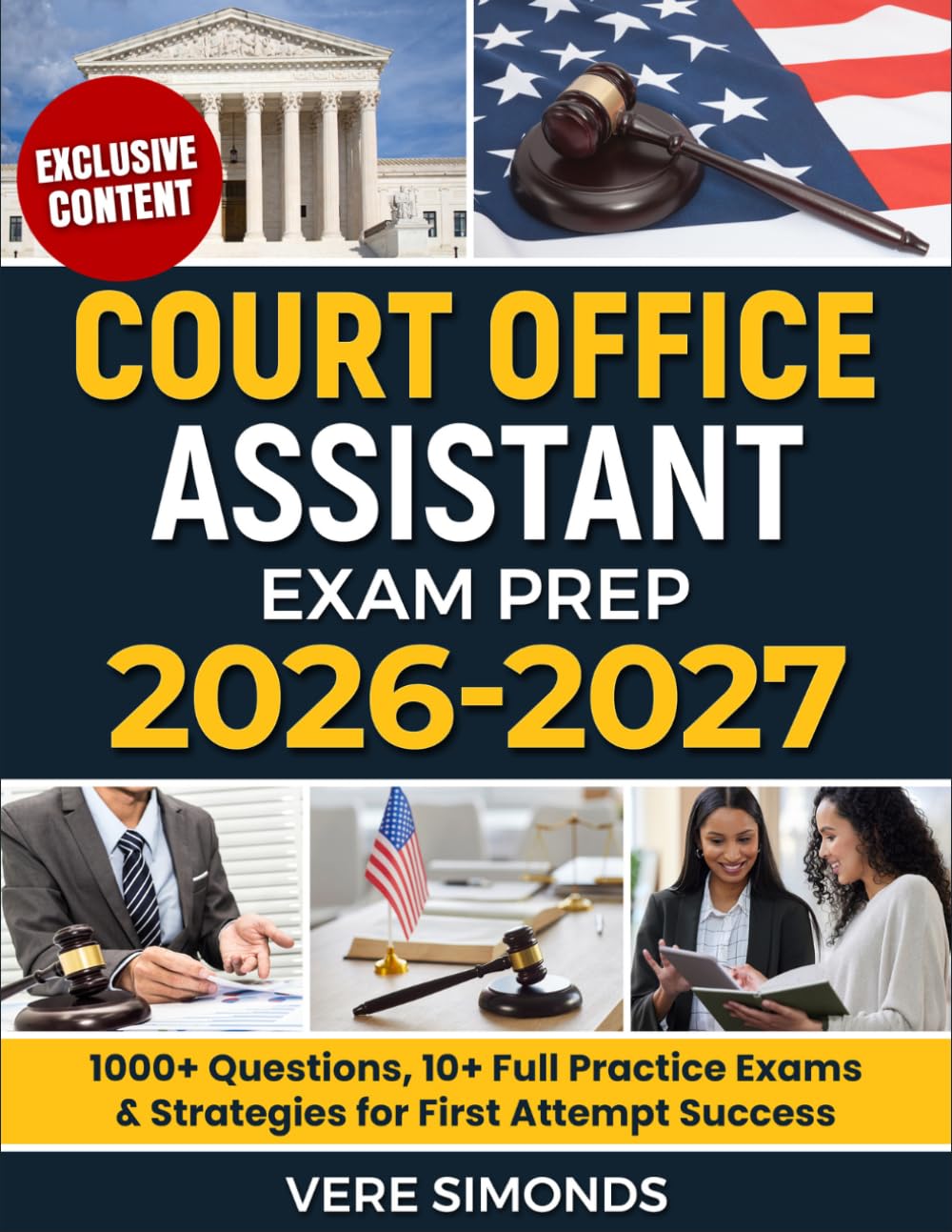 Court Office Assistant Exam Prep 2026-2027: 1000+ Questions, 10+ Full Practice Exams & Strategies for First Attempt Success