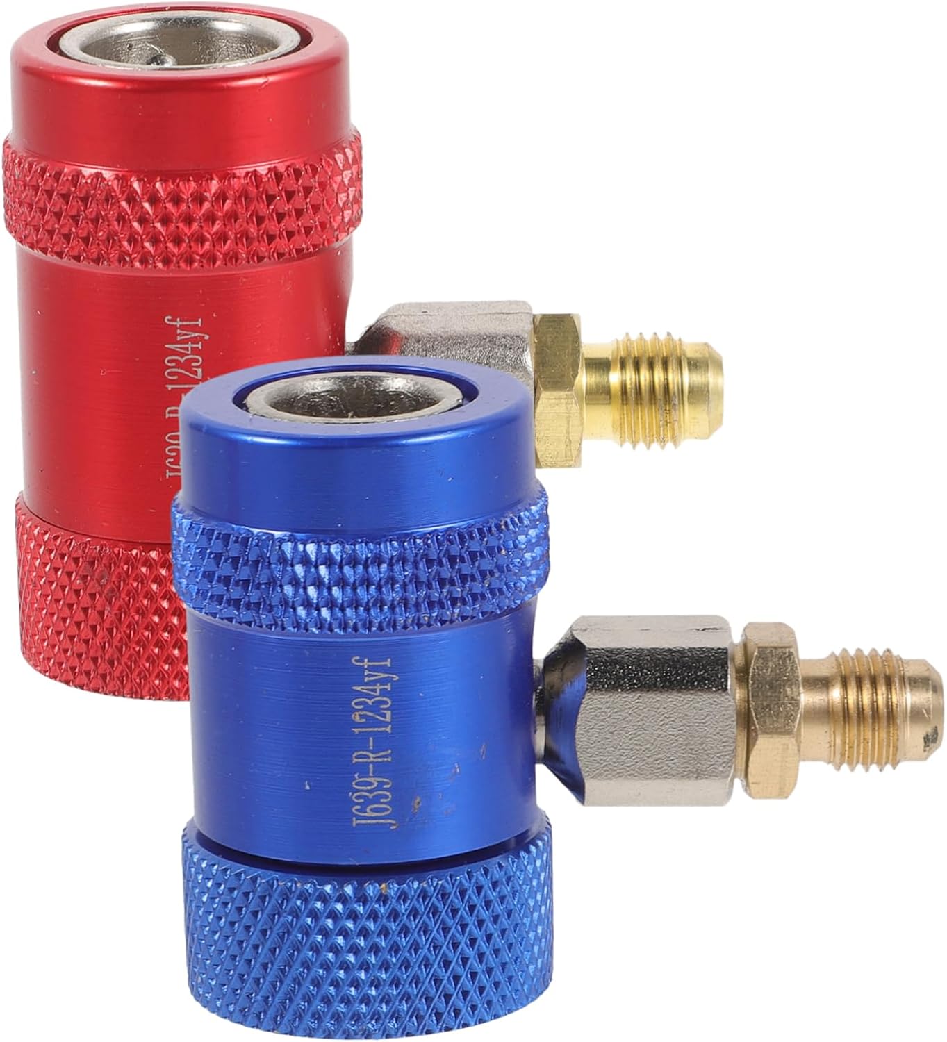 4Pcs Adjustable and Car Air Conditioner Adapters High Low Side Quick Connectors for Vehicle Recharge