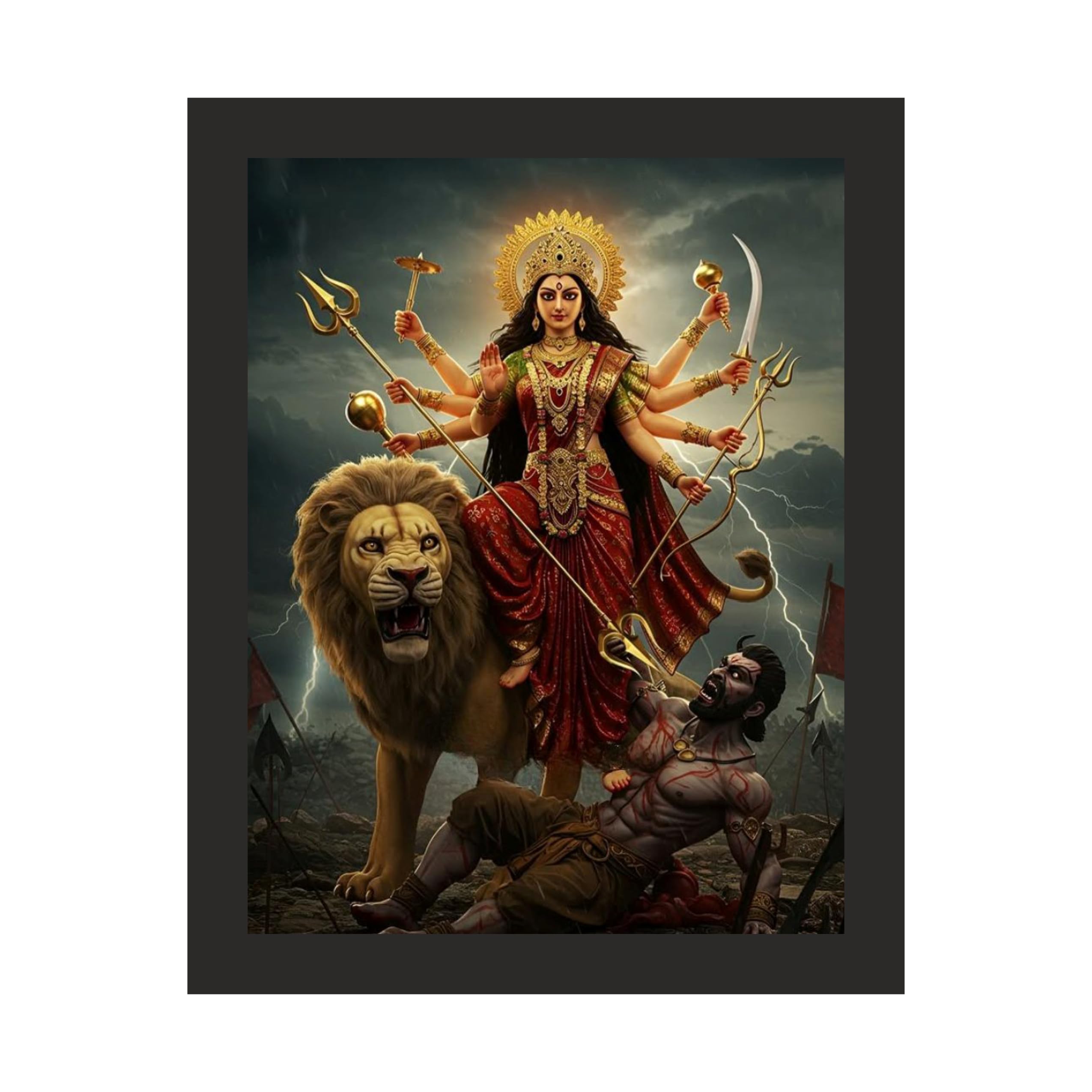Indomitable Durga: 12x15