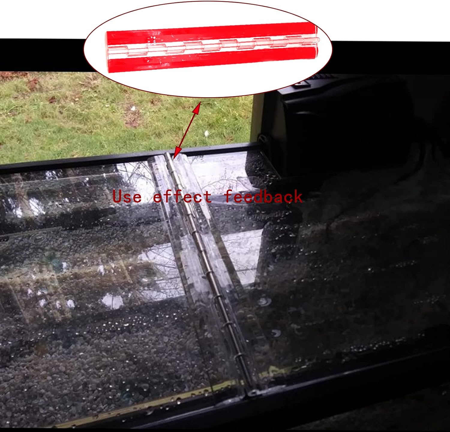 Acryl-Hinges 300mm Transparent Plastic Piano Hinge, 11.8" Self-Adhesive, for DIY Box, Aquarium, Golf Cart Tray, Display Stand