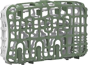 Dr. Brown's Dishwasher Basket for Small Baby Bottle Parts, Pacifiers, and Accessories, Clean, Store and Organize Newborn Essentials, BPA free, Green