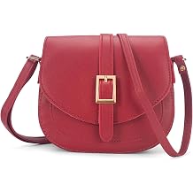 Small Crossbody Bags for Women, Vegan Leather Saddle Purse Everyday Handbag for Work Going Out | Water Resistant