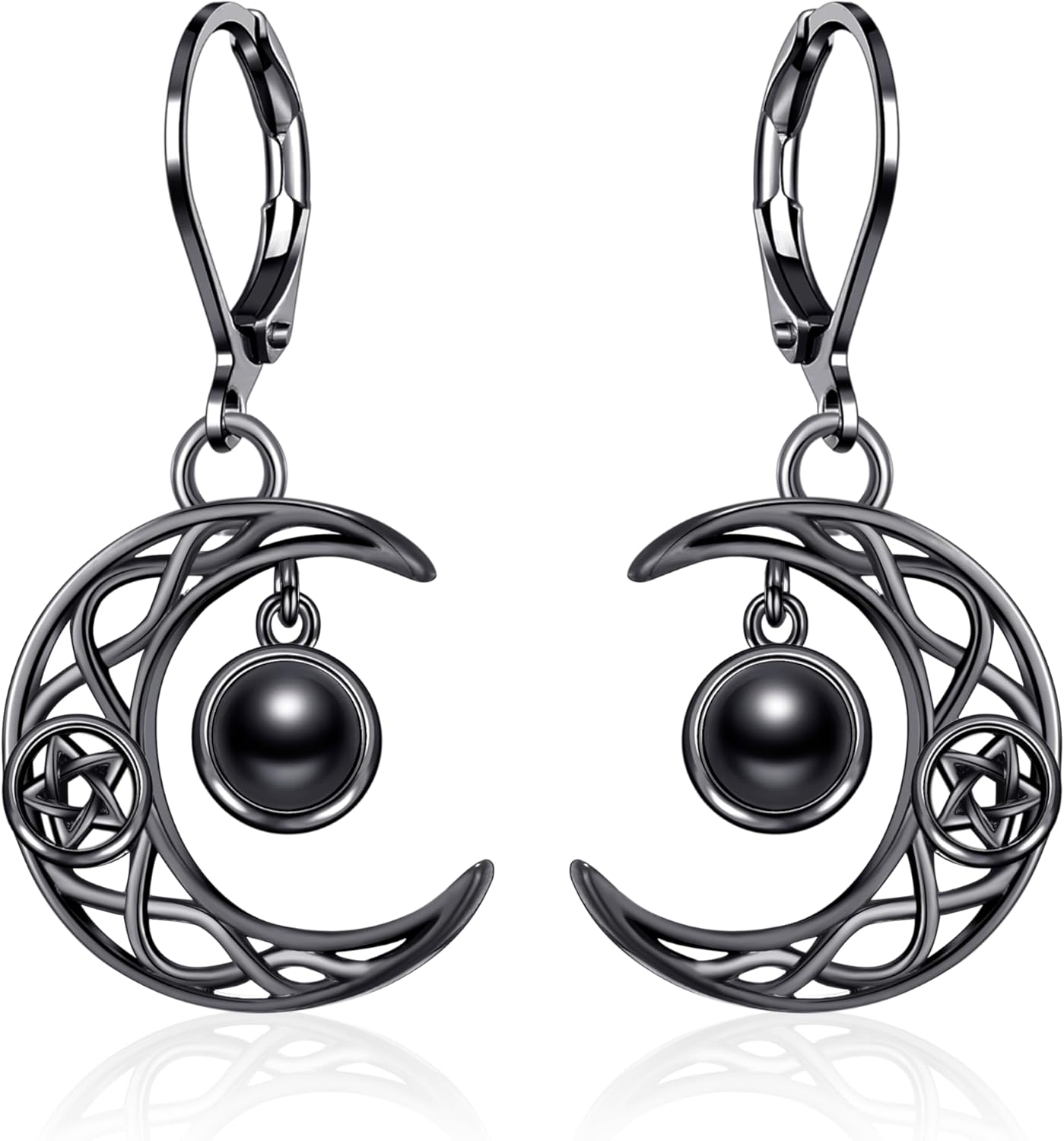 Gothic Moon Earrings Moon Dangle Earrings Jewelry Moon Gifts for Women