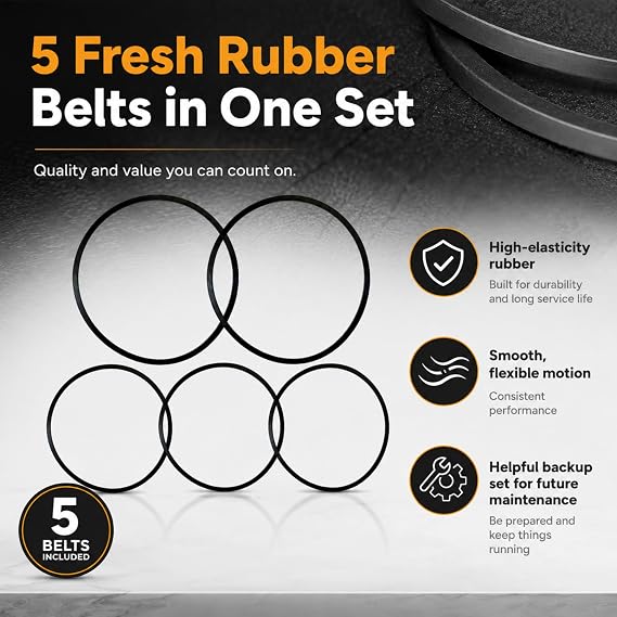 Premium Turntable Belt Replacement Kit 5 Sizes
