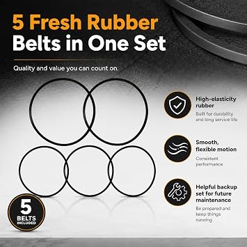 Premium Turntable Belt Replacement Kit 5 Sizes