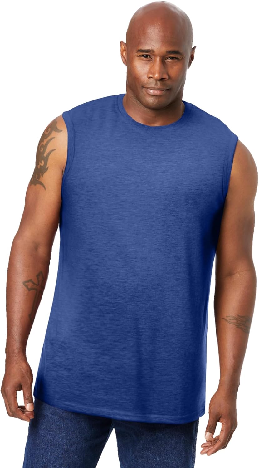 KingSize Men's Big & Tall Shrink-Less Lightweight Muscle T-Shirt