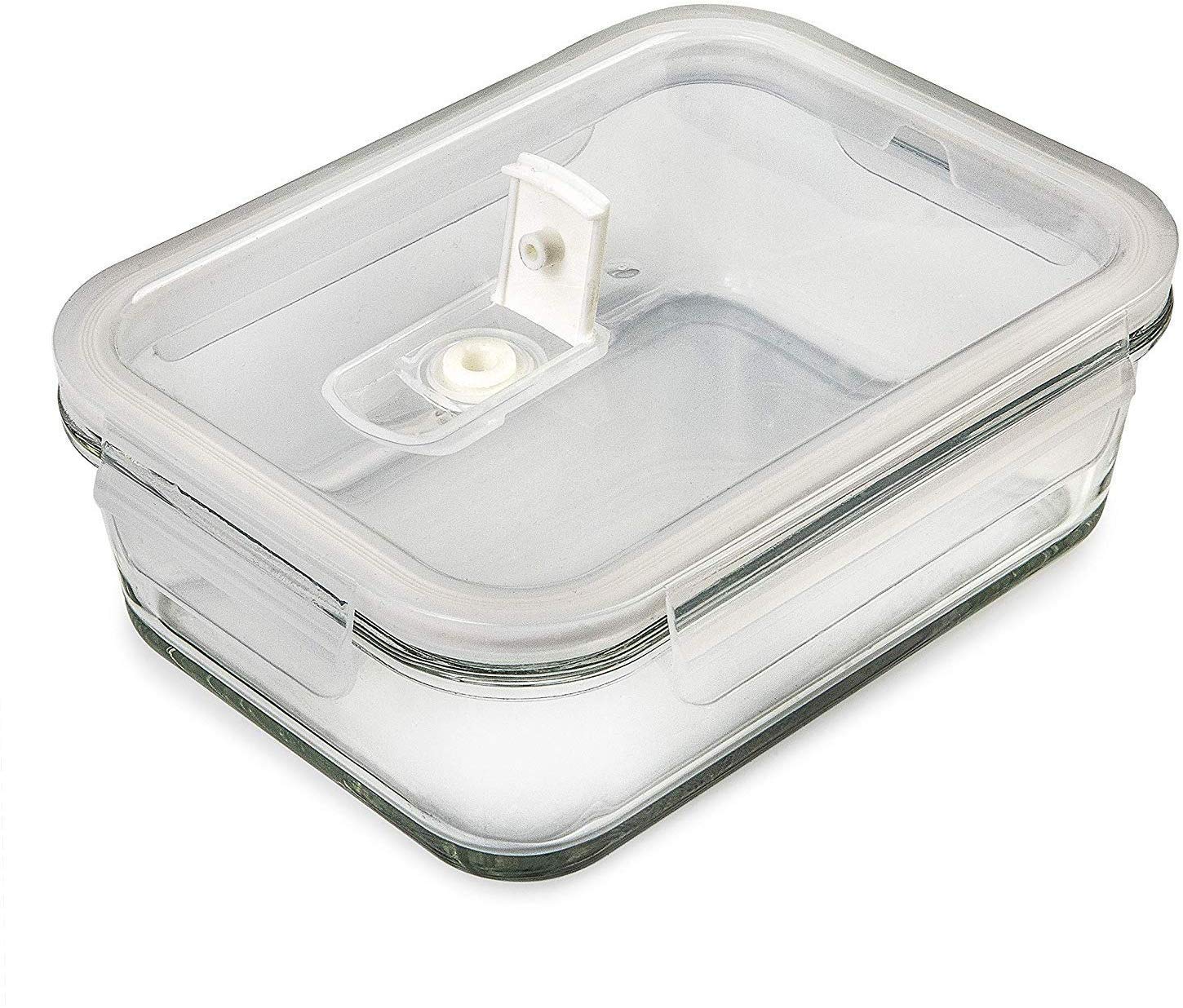 Glass Food Containers With Lids (5 Pack 850 ml) Airtight Glass Meal