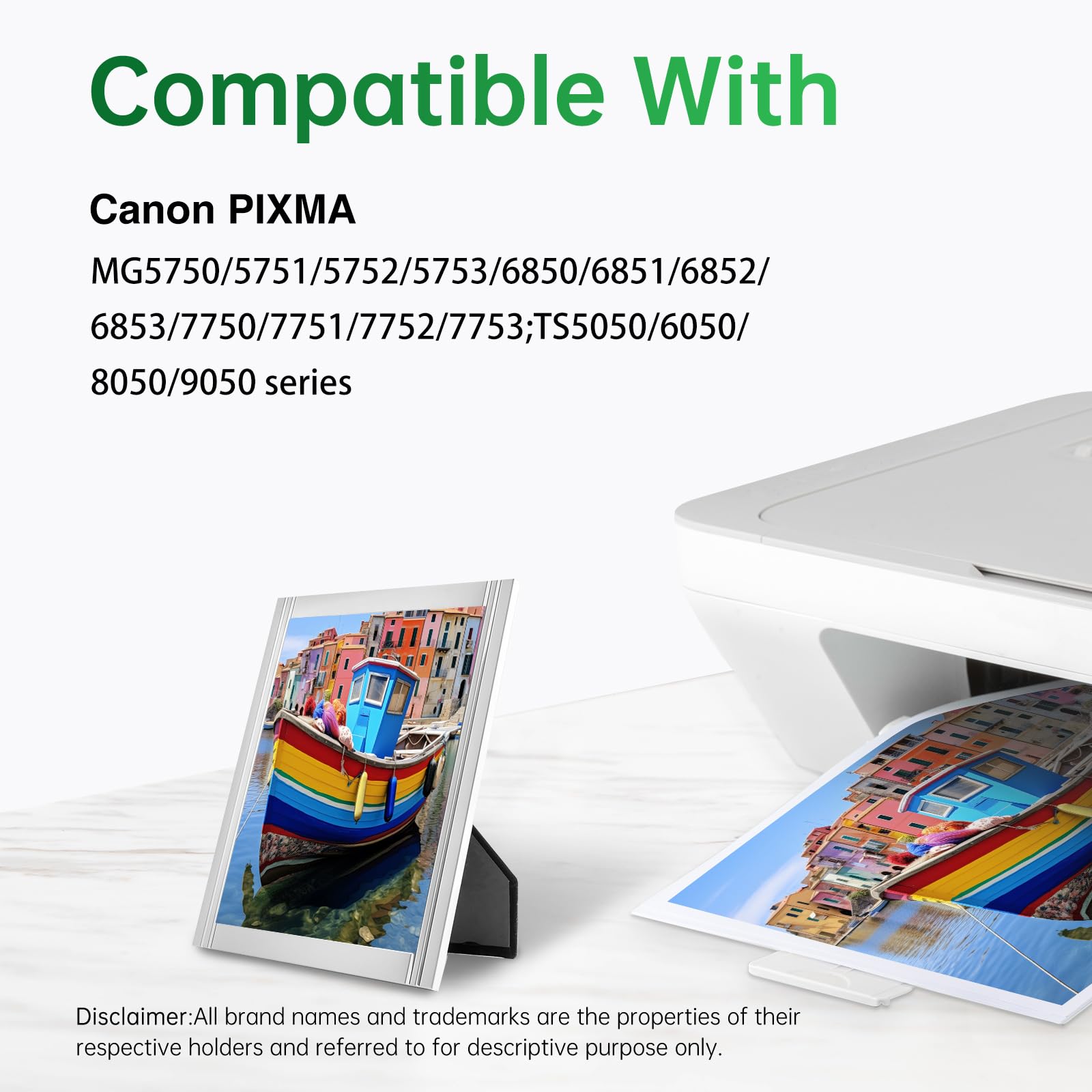 Lemero 570XL 571XL Cartuchos compatibles con Canon 570 571 XL Multipack PGI-570 CLI-571 para Canon Pixma TS5050 TS6050 MG5750 MG6852 MG5753 MG7750 MG5751 TS8050 TS9050(20er-Pack) — view 2