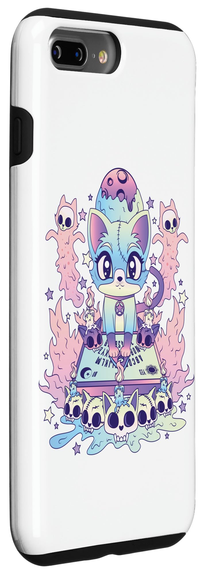 iPhone 7 Plus/8 Plus Cute Cat Ouija Pagan Kawaii Occult Satanic Pastel Gothic Case - Image 3