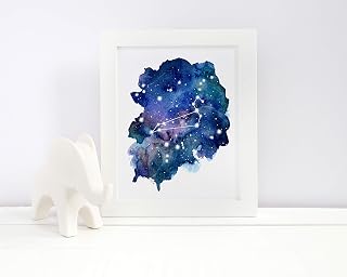 Leo Wall Art Print Horoscope Astrology Constellation Gifts Room Decor Zodiac Decorations