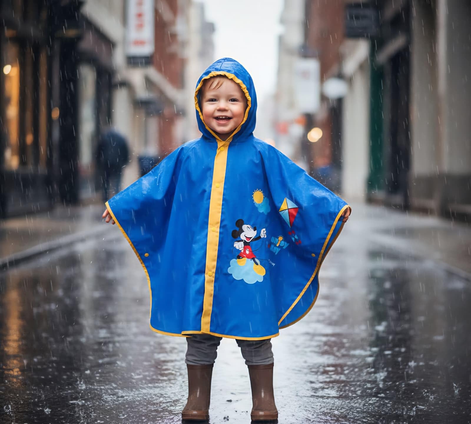 Capa de lluvia Minnie Mickey Mouse Niña Impermeable Años Poncho Antilluvia Capa Niña Niños Chaqueta Niño Kway Regalo Cumpleaños Ropa