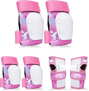 YooxArmor Knieschoner Kinder 6er Set,Schoner Inliner Kinder mit Ellenbogenschützer Handgelenkschoner für Jungen & Mädchen 3-8 Jahre,Schutzausrüstung Protektoren für Fahrrad Skateboard Rollschuhe